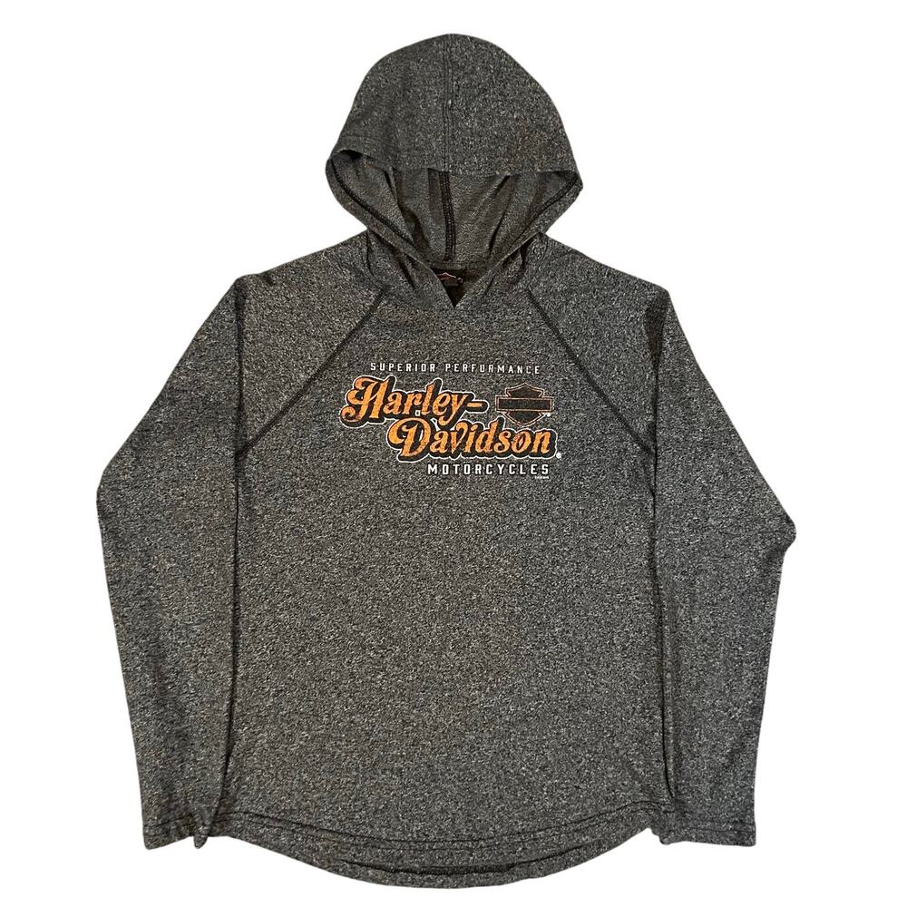 Harley Davidson El Paso Texas Light Hoodie Size S Grey